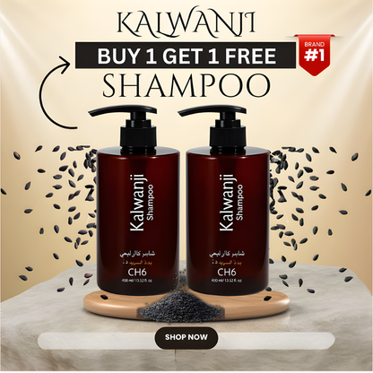 Organic Kalwanji Black Seed Shampoo 250ml (Buy 1 Get 1 Free)