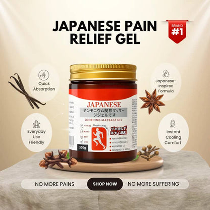 Japanese Rapid-Action Gel for Deep Muscle & Joint Pain Relief